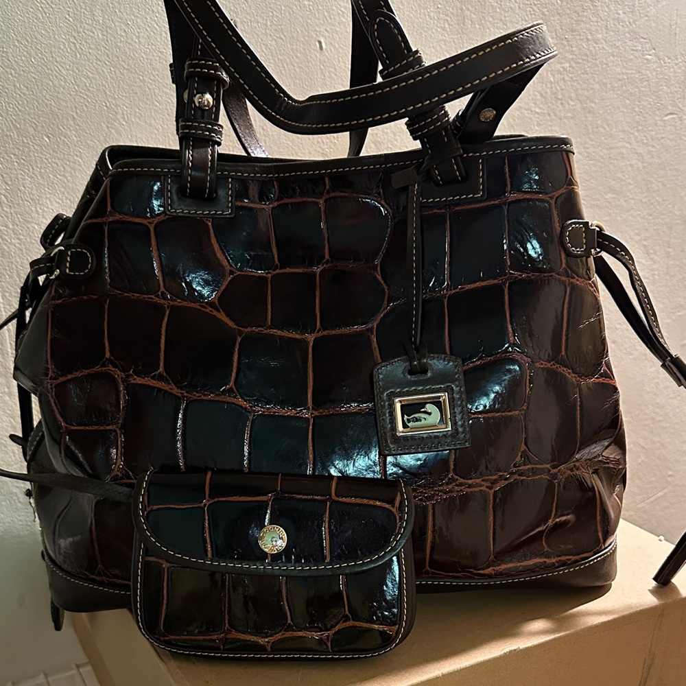 Brown Crocodile Dooney & Bourke Bag .